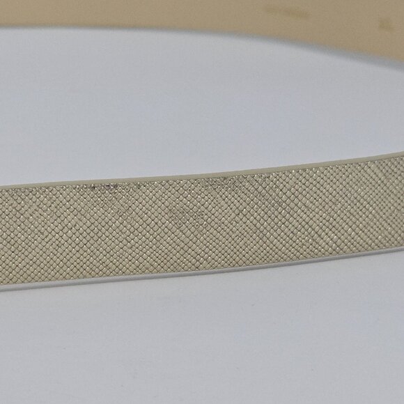 Kate Spade New York Gold Tone Leather Belt Black Logo Buckle XL main image 14